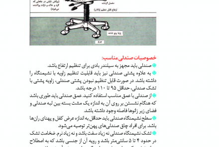 روش صحیح نشستن بر صندلی